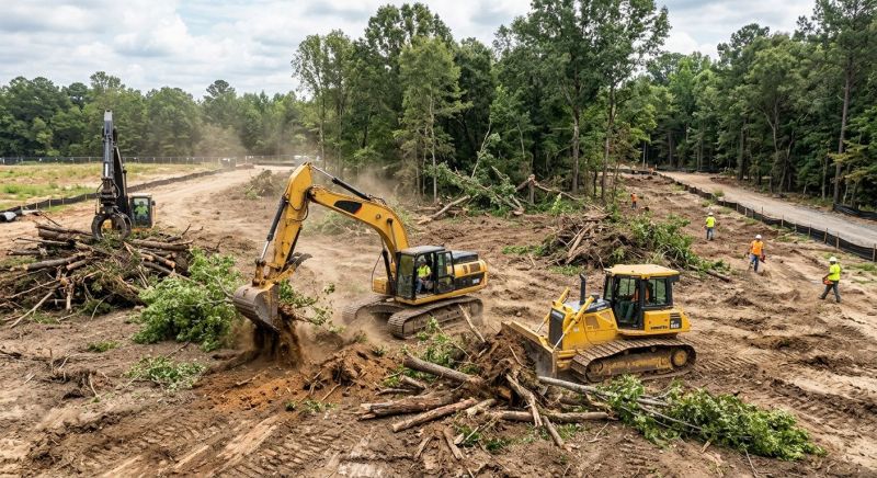 Commercial Land Preparation in Katy, TX